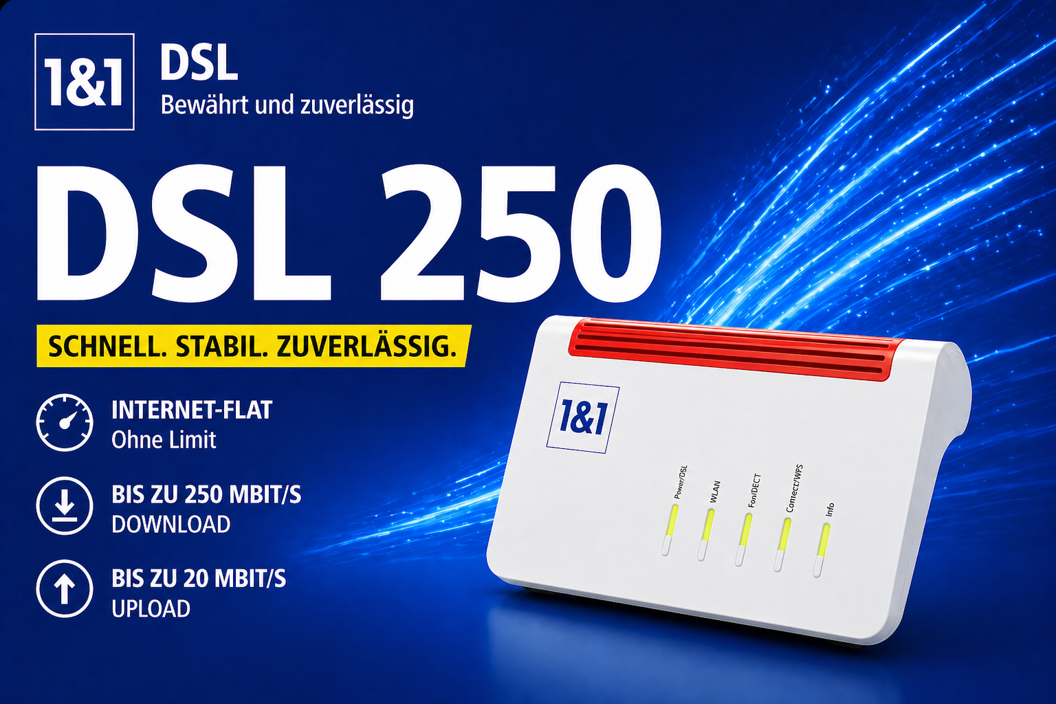 DSL 250  inkl. FRITZ!Box 7690 Router