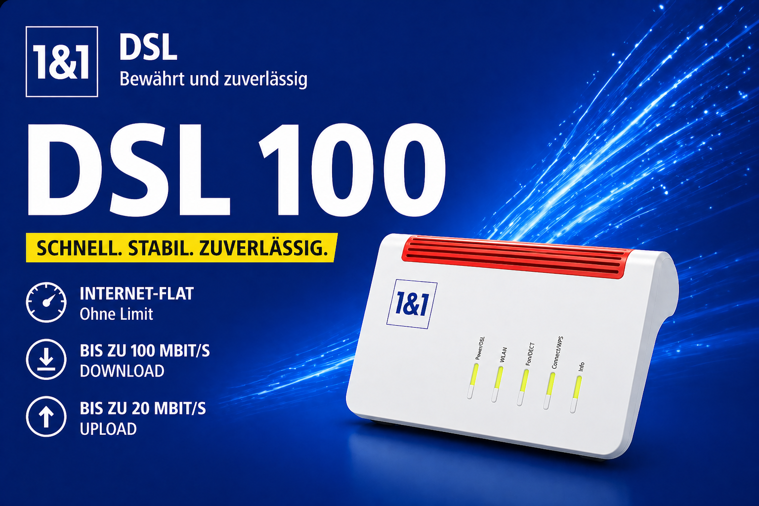 DSL 100  inkl. FRITZ!Box 7690 Router