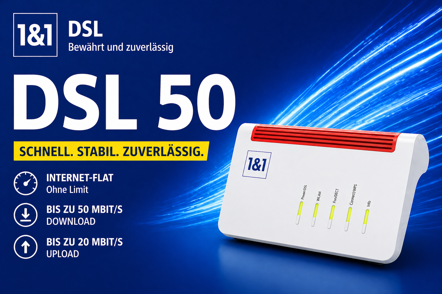DSL 50  inkl. FRITZ!Box 7690 Router